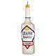 White grappa bottle in blown glass for Christmas Tree s1