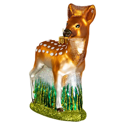 Deer in blown glass for Christmas Tree 3