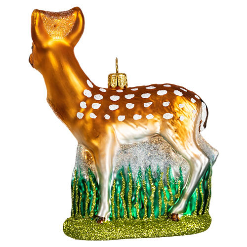 Deer in blown glass for Christmas Tree 5