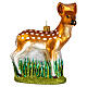 Deer blown glass Christmas tree decoration s1