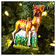 Deer blown glass Christmas tree decoration s2