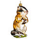 Squirrel blown glass Christmas tree decoration s4