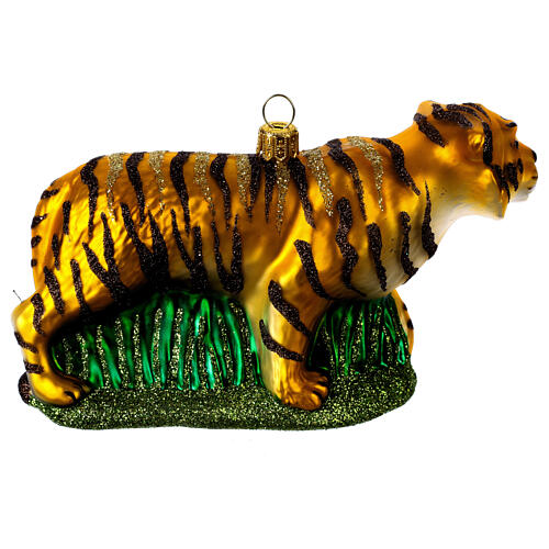 Tiger in blown glass for Christmas Tree 4