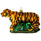 Tiger in blown glass for Christmas Tree s1