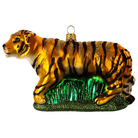 Tygrys dekoracja ze szkła dmuchanego na choinkę