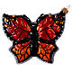 Papillon monarque décoration verre soufflé Sapin Noël s4