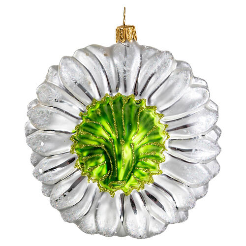 Daisy in blown glass for Christmas Tree 5