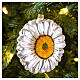 Daisy blown glass Christmas tree decoration s2