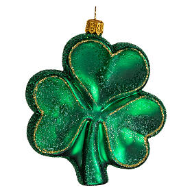 Ireland clover in blown glass for Christmas Tree