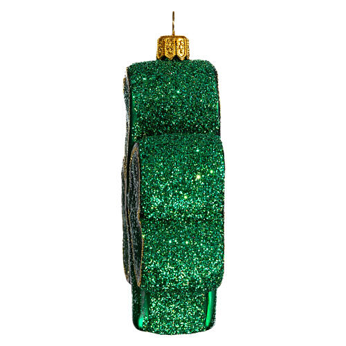 Trébol decoración árbol de Navidad símbolo Irlanda de vidrio soplado 5