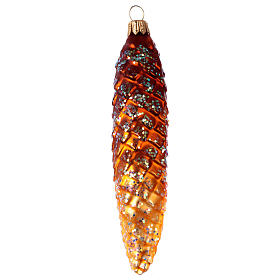 Pine cone in blown glass for Christmas Tree