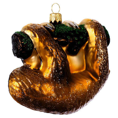 Sloth in blown glass for Christmas Tree 4
