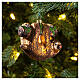 Sloth blown glass Christmas tree decoration s2