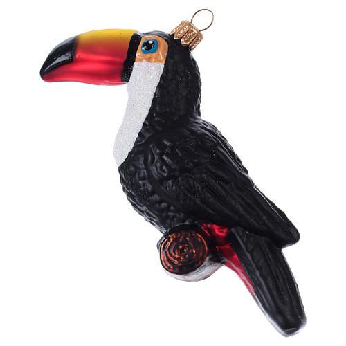 Toucan whale in blown glass for Christmas Tree 1