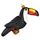 Tucan blown glass Christmas tree decoration s1