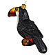 Tucan blown glass Christmas tree decoration s5