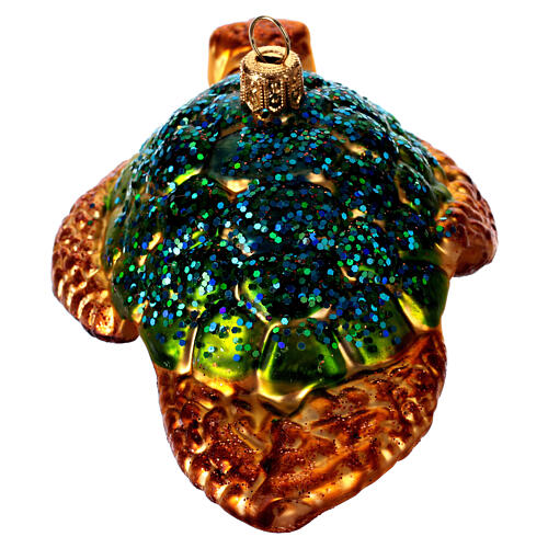 Sea turtle, blown glass Christmas ornament 5