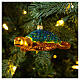 Sea turtle, blown glass Christmas ornament s2