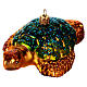 Sea turtle, blown glass Christmas ornament s3