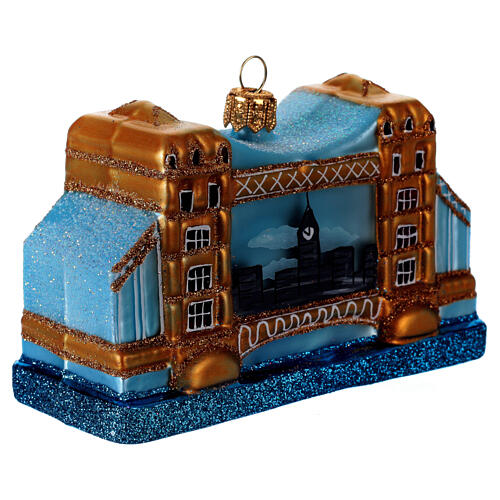 Tower bridge in blown glass for Christmas Tree 4