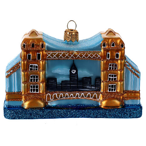 Tower bridge in blown glass for Christmas Tree 5