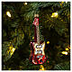 Elektrische Gitarre, Weihnachtsbaumschmuck aus mundgeblasenem Glas s2