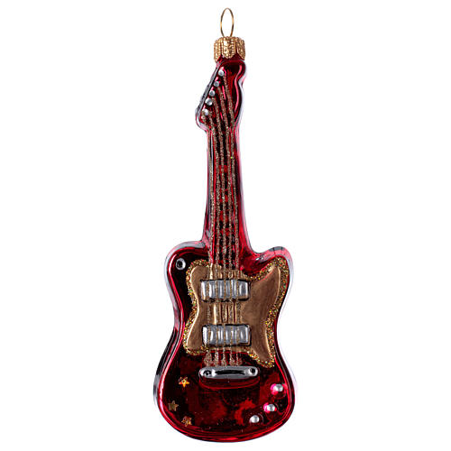 Electric guitar in blown glass for Christmas Tree 1