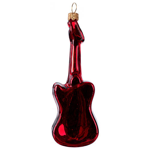 Electric guitar in blown glass for Christmas Tree 3