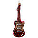 Electric guitar in blown glass for Christmas Tree s1