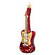 Electric guitar in blown glass for Christmas Tree s1