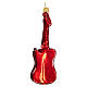 Electric guitar, blown glass Christmas ornament s4