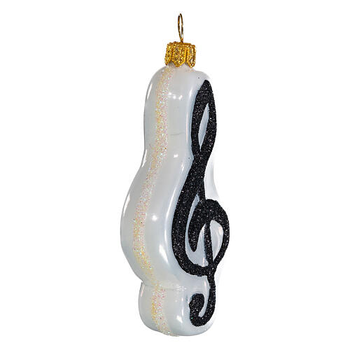 Clef in blown glass for Christmas Tree 4