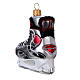 Hockey Skate in blown glass for Christmas Tree s5