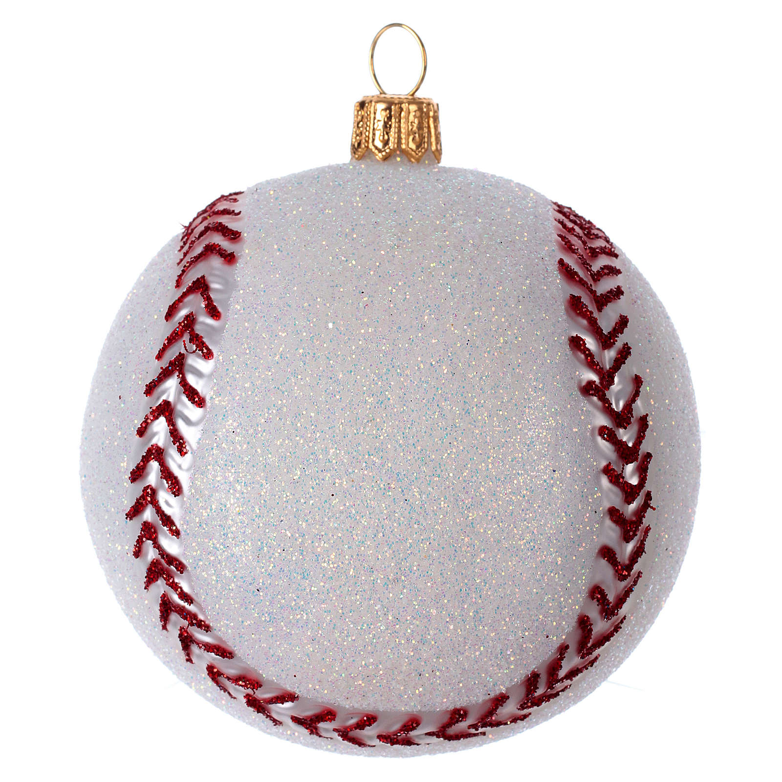 Baseball ball, blown glass Christmas ornament | online sales on HOLYART.com