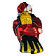 Scuba-diving Santa Claus in blown glass for Christmas Tree s5