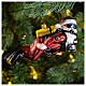 Diving Santa Claus, blown glass Christmas ornament s2