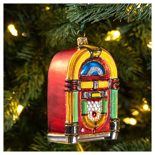 Jukebox in blown glass for Christmas Tree 2