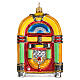 Jukebox adorno vidro soprado Árvore Natal s1