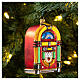 Jukebox, blown glass Christmas ornament s2