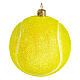 Tennis ball in blown glass for Christmas Tree s1