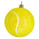 Tennis ball in blown glass for Christmas Tree s3