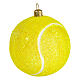 Tennis ball in blown glass for Christmas Tree s4