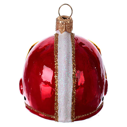 JOIEDOMI Decorazione Natalizia Camion Rosso Con Albero In Vetro Soffiato A Mano - Ornamento Per Albero Di Natale