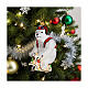 Orso polare sulla Vespa decorazione vetro soffiato Albero Natale s4