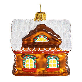 Baita pan di zenzero decorazione vetro soffiato Albero Natale