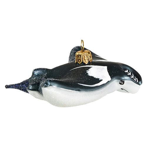 Manta ray in blown glass for Christmas Tree 1