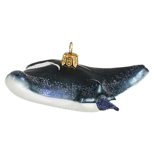 Manta ray in blown glass for Christmas Tree 5