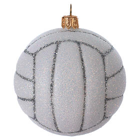 Blown glass ornaments: Volley ball in blown glass for Christmas Tree