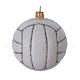 Bola de voleibol enfeite vidro soprado para Natal s3