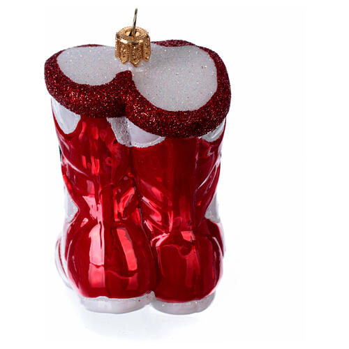 Boxer-Stiefel, Weihnachtsbaumschmuck aus mundgeblasenem Glas 5